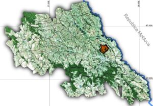 Harta comunei Aroneanu, județul Iași