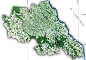 Harta comunei Ciurea, județul Iași